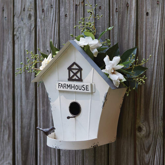 CTW Home Collection 770473 Farmhouse Birdhouse, 11.75-inch Height