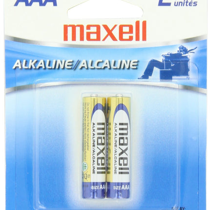 Maxell 723807 Ready-to-go Long Lasting and Reliable AAA Alkaline Battery AAA Cell 2 Pack with High Compatibility
