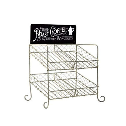 Colonial Tin Works K-Cup Compatible Vintage Coffee Pod Holder Kitchen Supplies, 8½ W x 6 D x 11¾ T, Brown