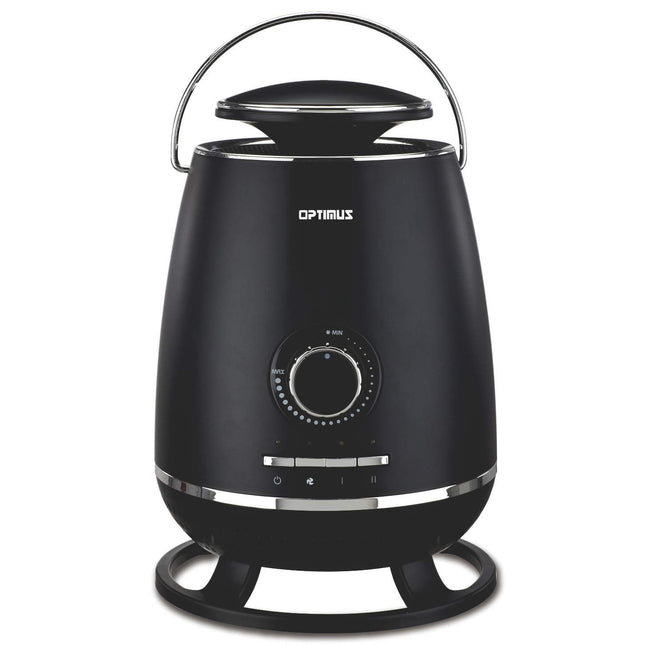 Optimus Portable 360 Surround Ceramic w/Thermostat, Black Heater, 9.6 x 9.6 x 14.0