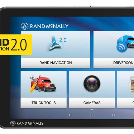 Rand McNally TND Tablet 85 8-inch GPS Truck Navigator with Built-in Dash Cam, Easy-to-Read Display and Custom Truck Routing, Black