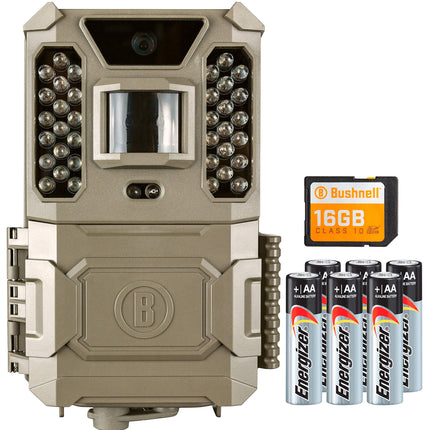 Bushnell by Primos outdoor Prime Trail Camera Combo 24MP LowGlow with 80' Night Range in Brown 119932CB, 480p