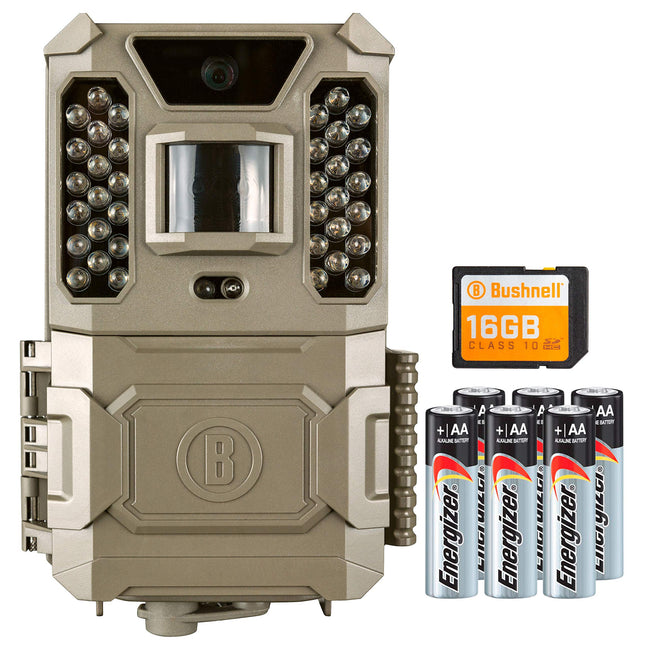 Bushnell by Primos outdoor Prime Trail Camera Combo 24MP LowGlow with 80' Night Range in Brown 119932CB, 480p