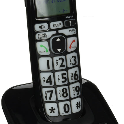 Clarity Dect 6.0 Amplified Low Vision Cordless Phone with CID Display D703,Black