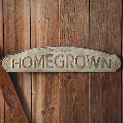 Colonial Tin Works 440168 Homegrown Garden Sign, 36-inch Width