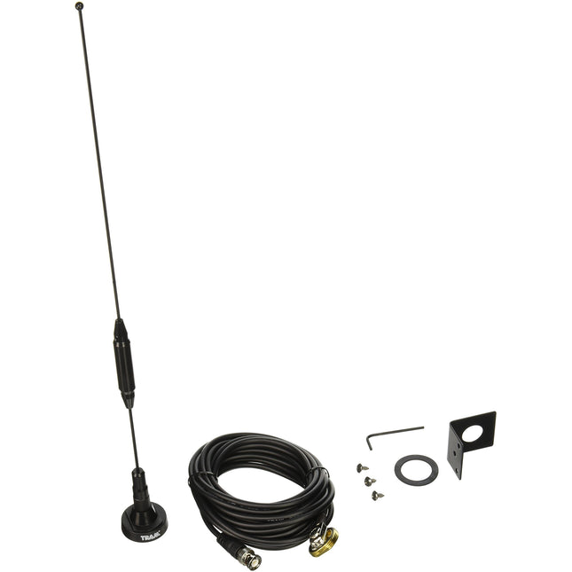 Tram 1091-BNC Scanner Trunk/Hole Mount Antenna Kit with BNC-Male Connector,Gold,Black,19.00in. x 5.25in. x 1.60in