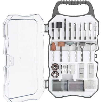 Genesis GART70 70-Piece Universal Rotary Tool Accessory Set with Durable Carrying Case , Gray