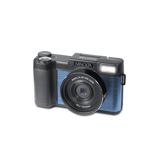 Minolta MND30 30 MP / 2.7K Ultra HD Digital Camera (Blue)