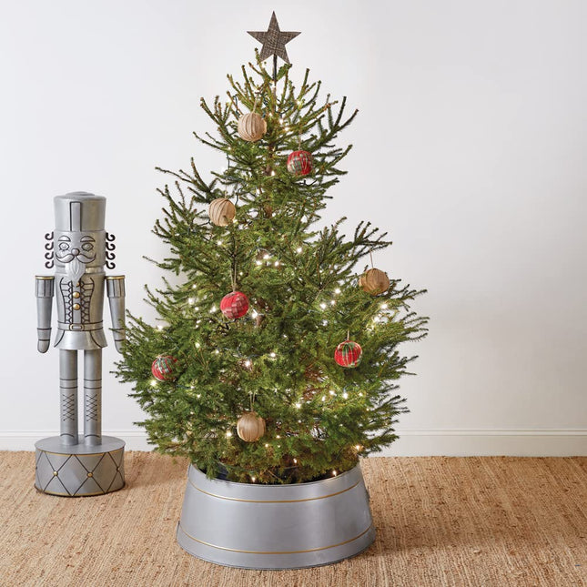 Olive Bucket Christmas Tree Collar