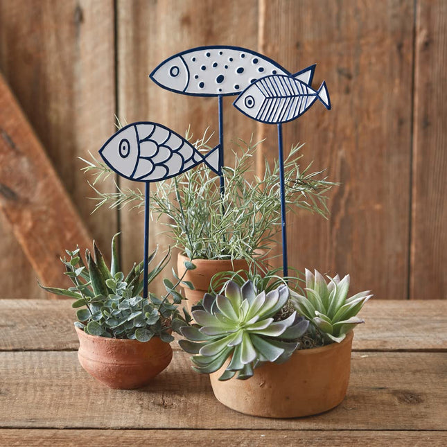 CTW 460364 Fish Garden Pick, Set of 3