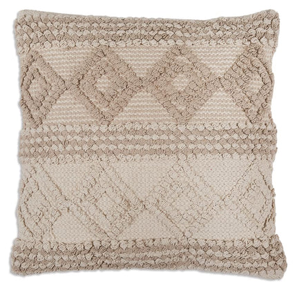 CTW Home Collection Elowen Hand Woven Decorative Throw Pillow, 18-inch Square, Cotton and Polyfil Insert, Couch or Bed Decoration