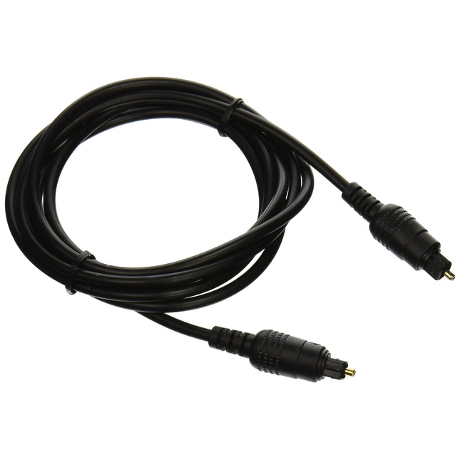 Ematic Optical Audio Toslink Cable, 6 Feet, High- Quality Optical Fiber Toslink Male to Toslink Male Fiber-Optic Audio Output Flexible PVC Cable