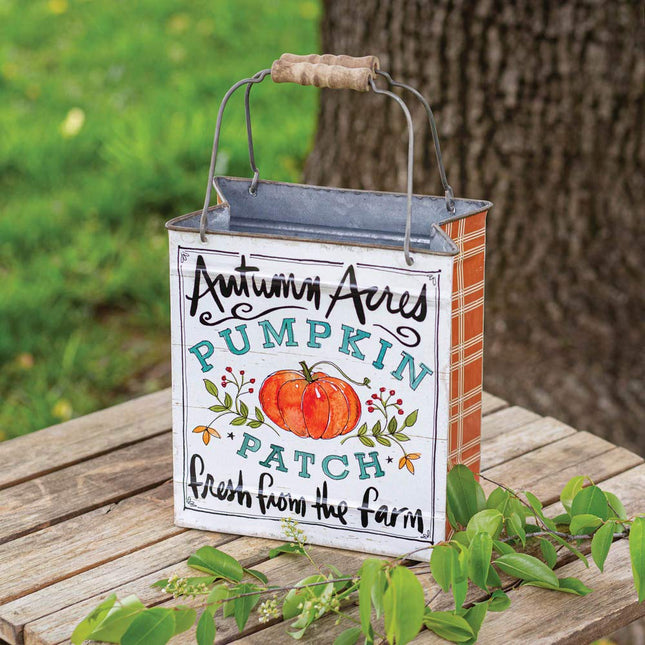 Colonial Tin Works Pumpkin Patch Metal Bag