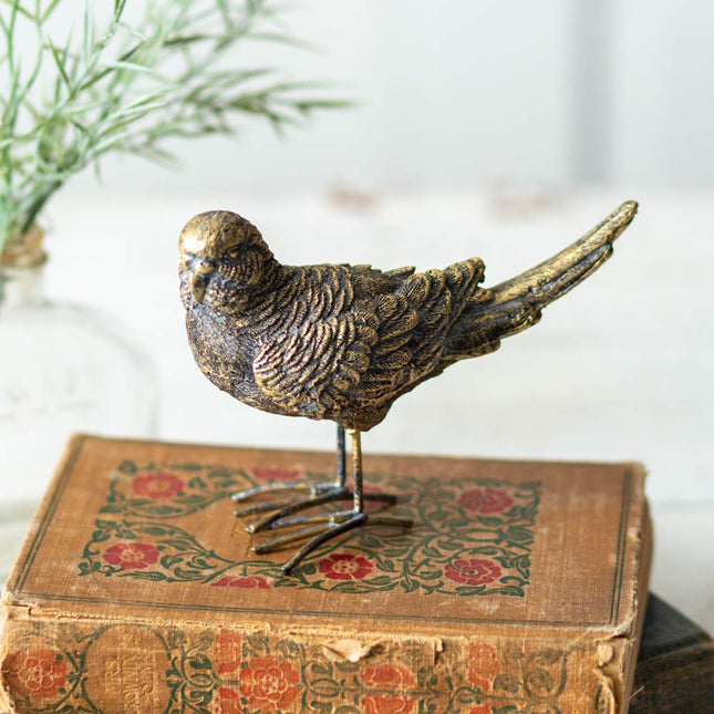 CTW Home Collection 790134 Parakeet Tabletop Figurine, 5.50-inch Length