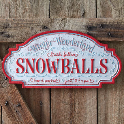 CTW Home Collection Fresh Fallen Snowballs Wall Decorative Sign, 20.5-inch Width, Holiday Season Decoration