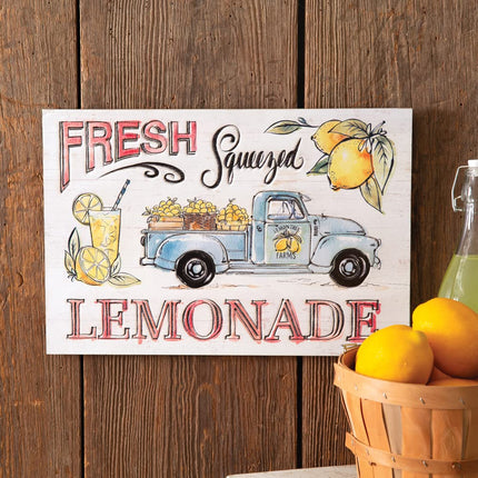 Colonial Tin Works 440208 Fresh Squeezed Lemonade Wall Sign, 15.75-inch Width