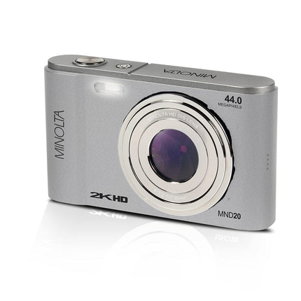 Minolta MND20 44 MP / 2.7K Ultra HD Digital Camera (Silver)