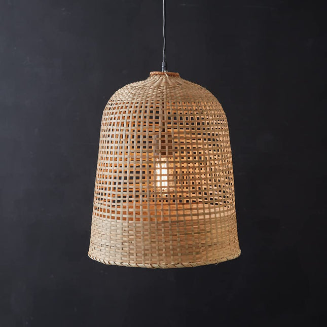 CTW Home Collection Bali Woven Pendant Lamp, 18.5-inch Height, Indoor Lighting Decoration