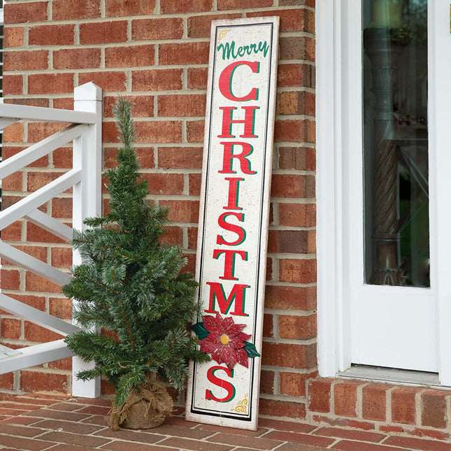 CTW Home Collection Merry Christmas Porch Sign, 47.5 inches Height
