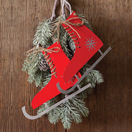 Ice Skates Hanging Decor