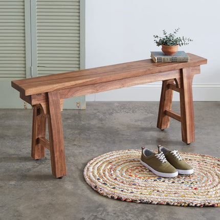 CTW Home Collection Narrow Bench, 19.75-inch Height, Wood, Home, Home Décor
