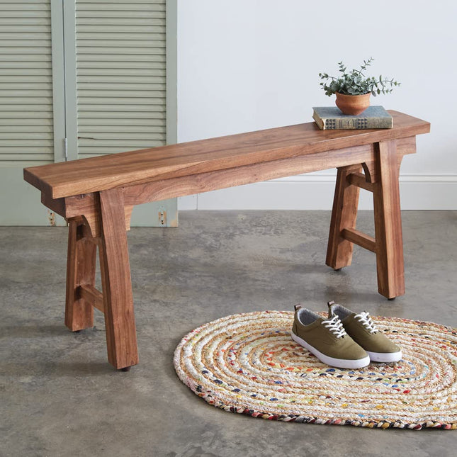 CTW Home Collection Narrow Bench, 19.75-inch Height, Wood, Home, Home Décor