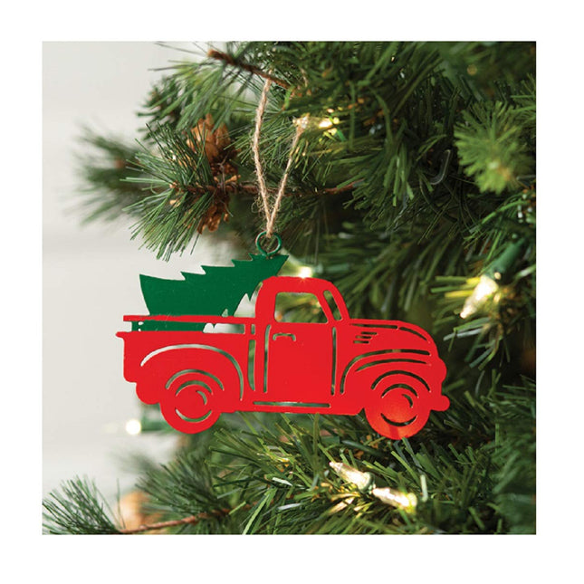 CTW Red Truck with Tree Ornament, 5-inch Length