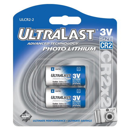Ultralast UL-CR2/2 Lithium CR2 Photo Batteries