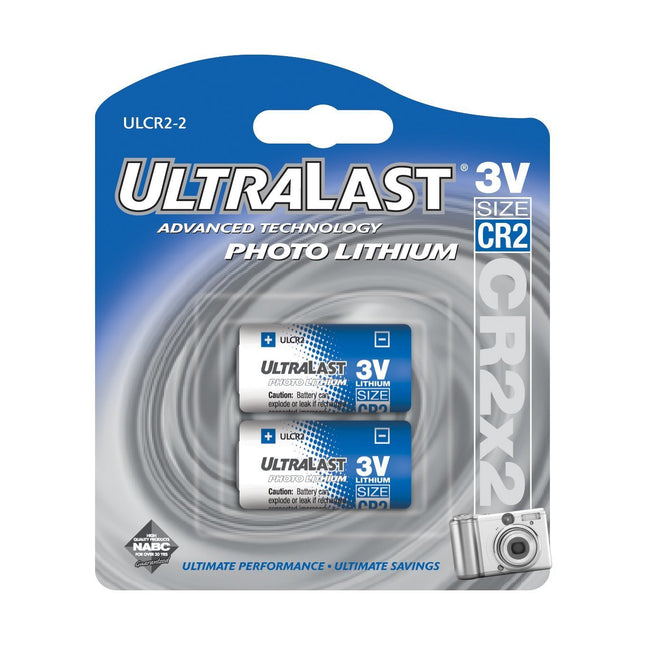 Ultralast UL-CR2/2 Lithium CR2 Photo Batteries