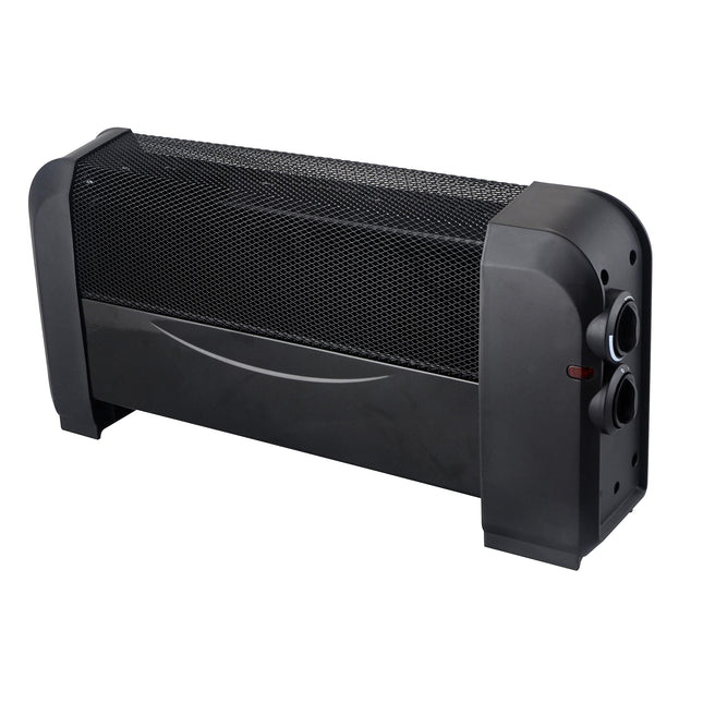 Optimus Baseboard Convection Space Heater, Black
