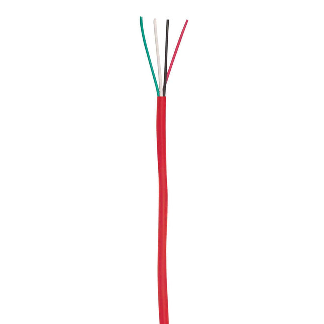 Ethereal 22-4-SD-FWR-500  22-Gauge 4-Conductor Solid Fire Wire Cable, 500 Ft. (Red)