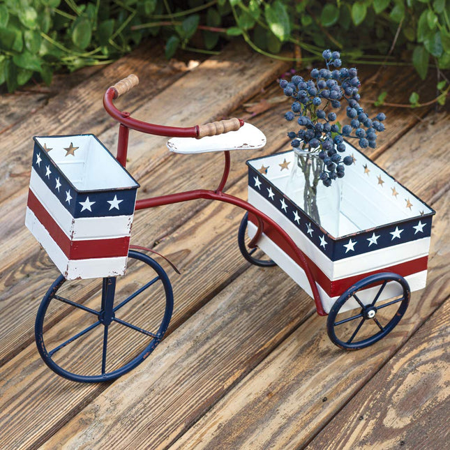 CTW 770470 Patriotic Trike Planter, 21-inch Length