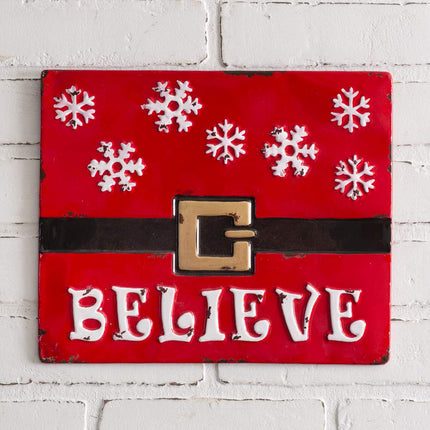 CTW Home Collection Believe Metal Wall Sign