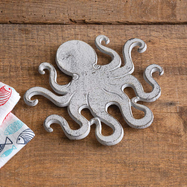 CTW Home Collection 420193 Octopus Cast Iron Trivet, 7.75-Inch Width, Box of 2