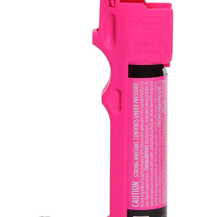 mace Brand Personal Pepper Spray (Neon Pink) - 12’ Pepper Spray with 3-in-1 Formula, Flip Top Safety Cap, Leaves UV Dye on Skin - Self Defense Pepper Spray for Women, Made in The USA