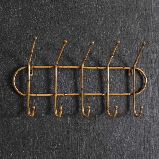 CTW Home Collection 770437 Metal Bamboo Entryway Rack, 20-inch Length