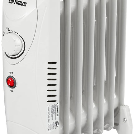 Optimus H-6003 Portable Oil Filled Radiator Heater, Mini, 16 x 6 x 15 inches