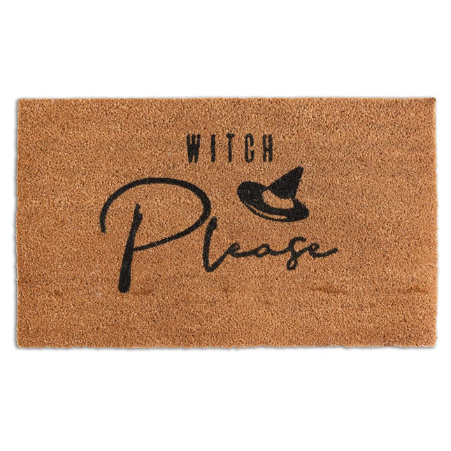 Colonial Tin Works Witch Please Doormat