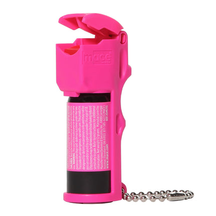 mace Brand Pocket Pepper Spray (Neon Pink) - Accurate 10’ Powerful Pepper Spray with Flip Top Safety Cap, Leaves UV Dye on Skin - Great for Self-Defense