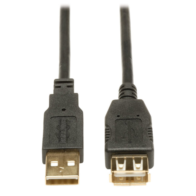 Tripp Lite USB 2.0 Hi-Speed Extension Cable (A M/F), Black , 10-ft. (U024-010)