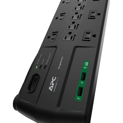 APC Performance Surge Protector with USB Ports, P11U2, 11 Outlet Power Strip, 2880 Joule Surge Protection