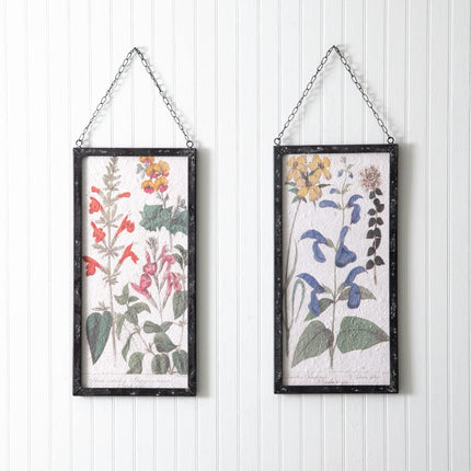 CTW Home Collection Perennial Botanical Framed Prints, 18-inch Height, Set of 2