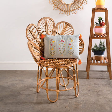 Colonial Tin Works Peacock Chair, 37-inch Height, Rattan