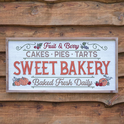 CTW Home Collection Sweet Bakery Fall Hanging Decorative Sign, 34.5-inch Width, Holiday Season Decoration