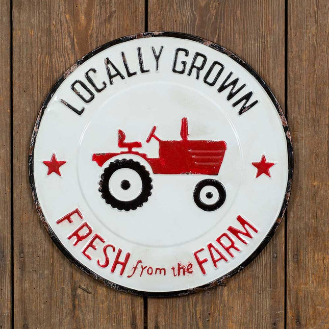 CTW Distressed Metal Locally Grown Wall Sign