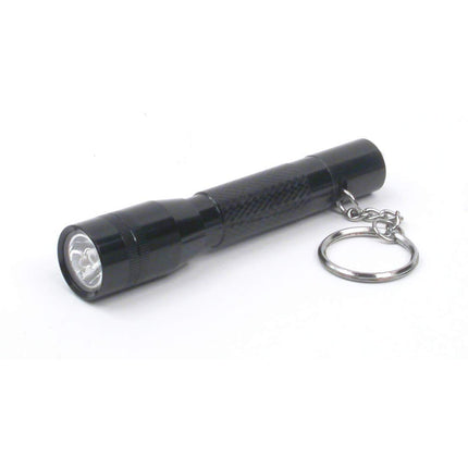 Dorcy 10-Lumen Water Resistant LED Keychain Flashlight with Tail Cap Push Button Switch, Assorted Colors (46-4001)