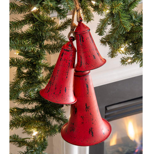 CTW Home Collection Metal Holiday Bells, Set of Three