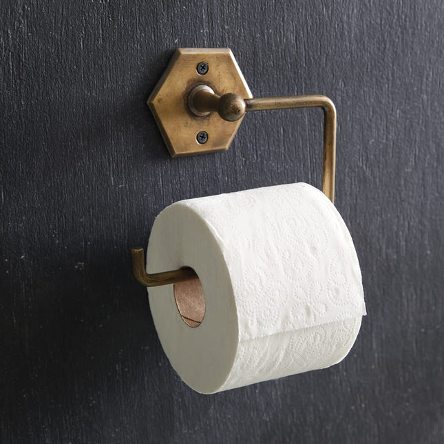 CTW 370636 Antique Brass Toilet Paper Holder, 6-inch Height