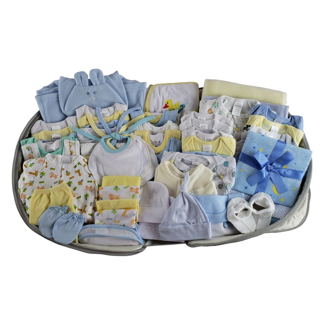 Boys 62 pc Baby Clothing Starter Set with Diaper Bag 808-62-Set