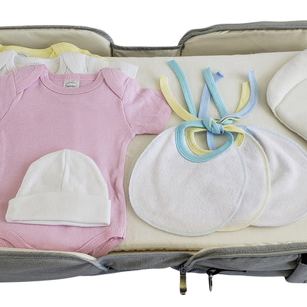 Girls 12 pc Baby Clothing Starter Set with Diaper Bag 808-12-Set